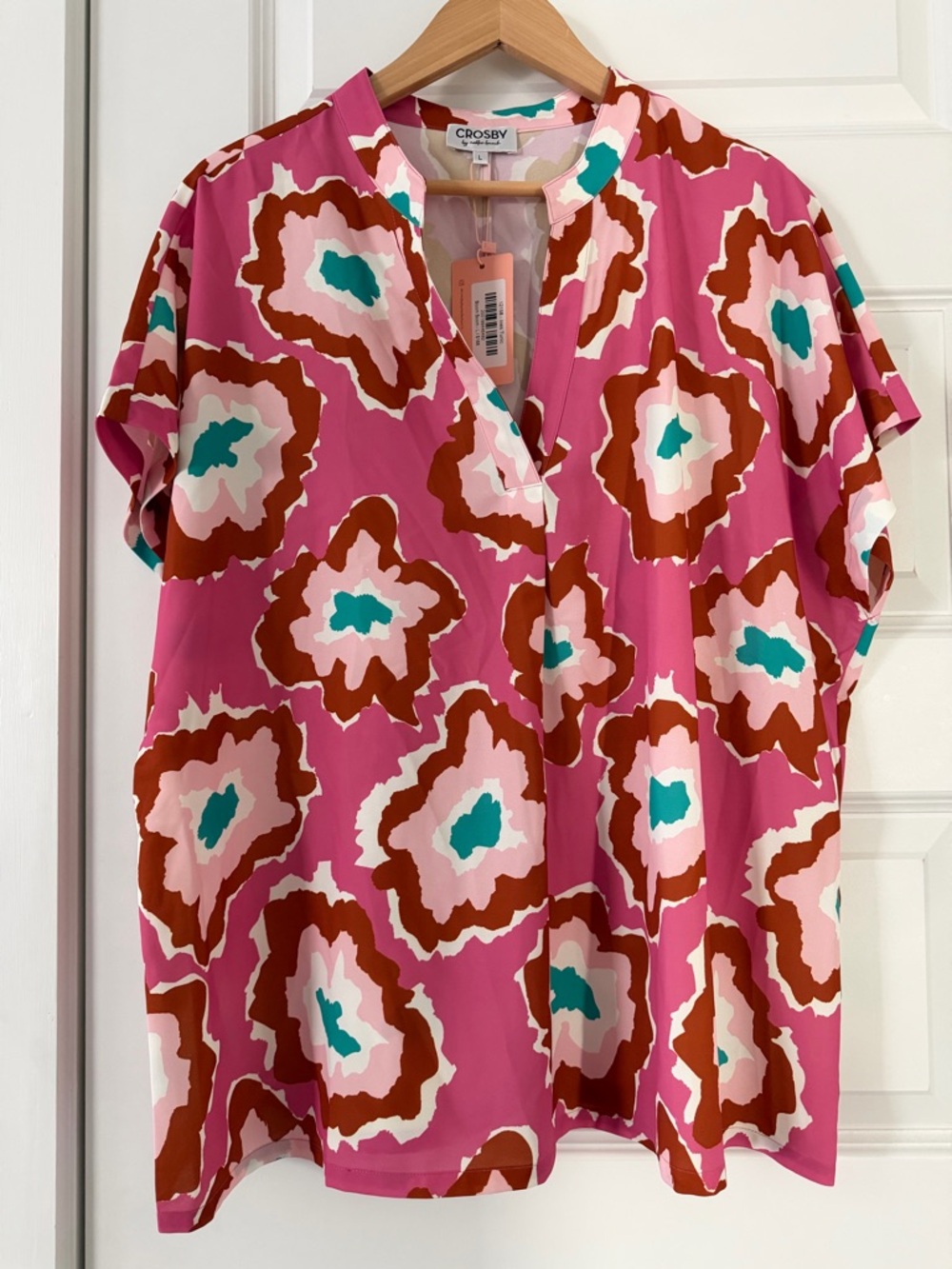 CROSBY by Mollie Burch Ines Tunic NWT Size L Bloom Boom